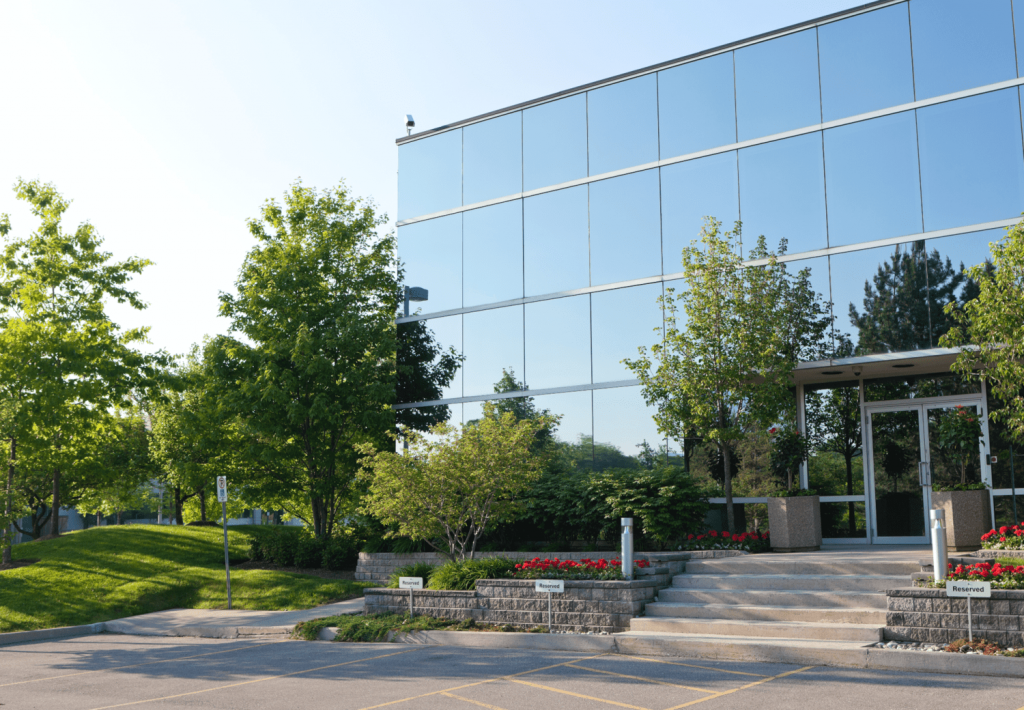 corporate building landscaping