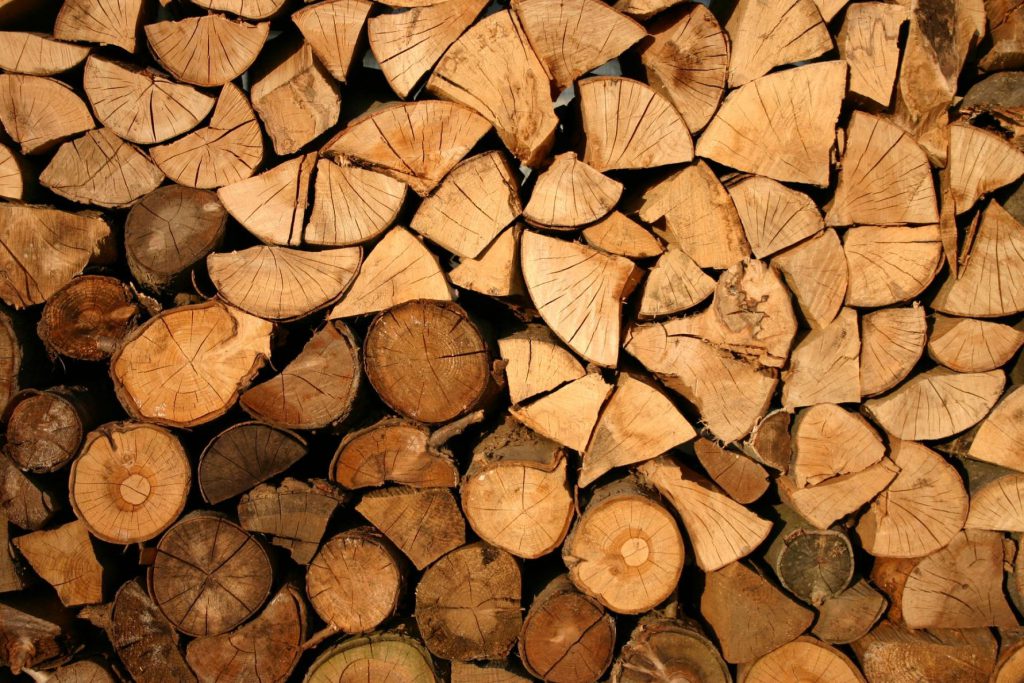 stacsked firewood
